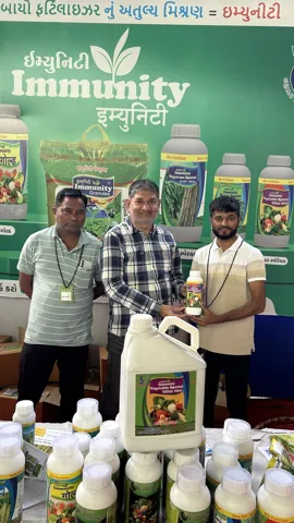 Farmers at the Immunity stall at a farmer fair