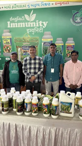 Farmers at the Immunity stall at a farmer fair
